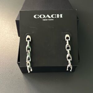 Brand new coach chain earrings